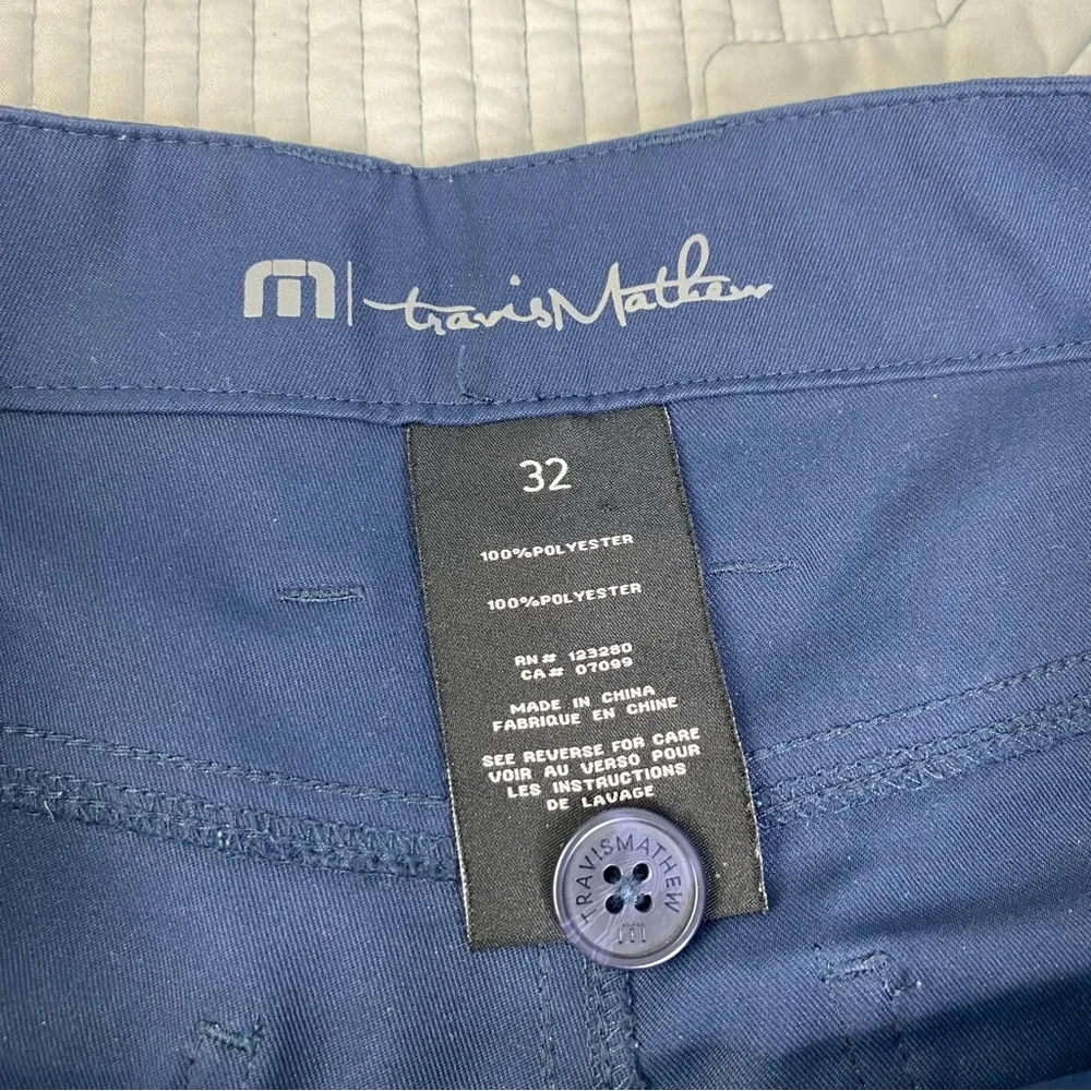 Travis Mathew Men's Navy Blue Chinos